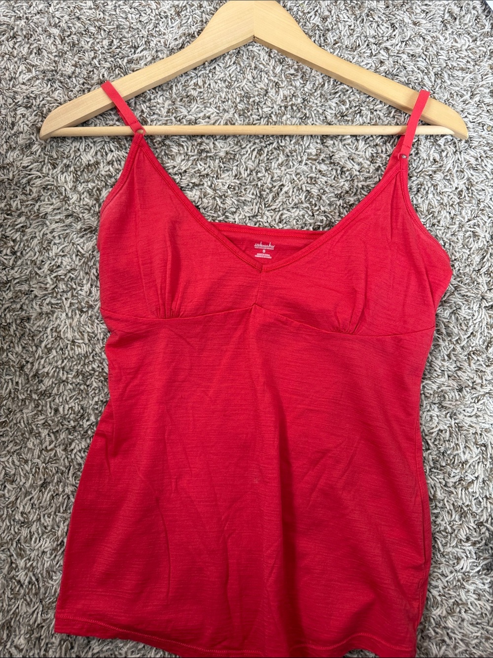 Icebreaker Tank Top Camisole Merino Wool Red size Small - Picture 9 of 11
